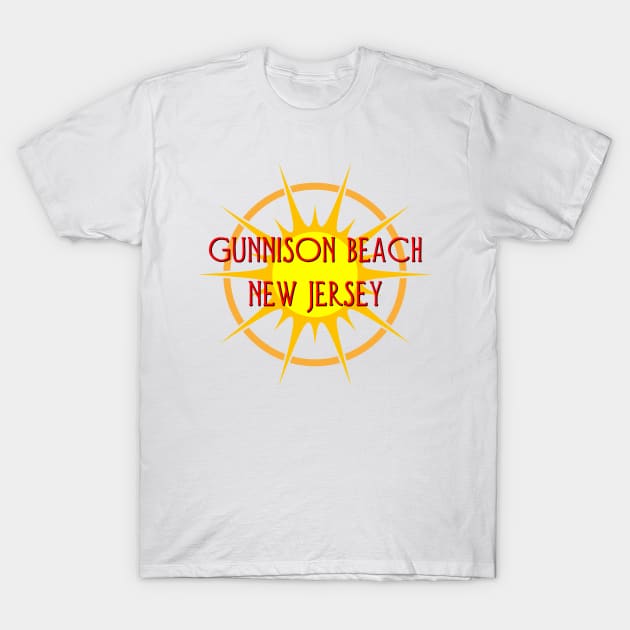 Gunnison Beach, New Jersey T-Shirt by Naves